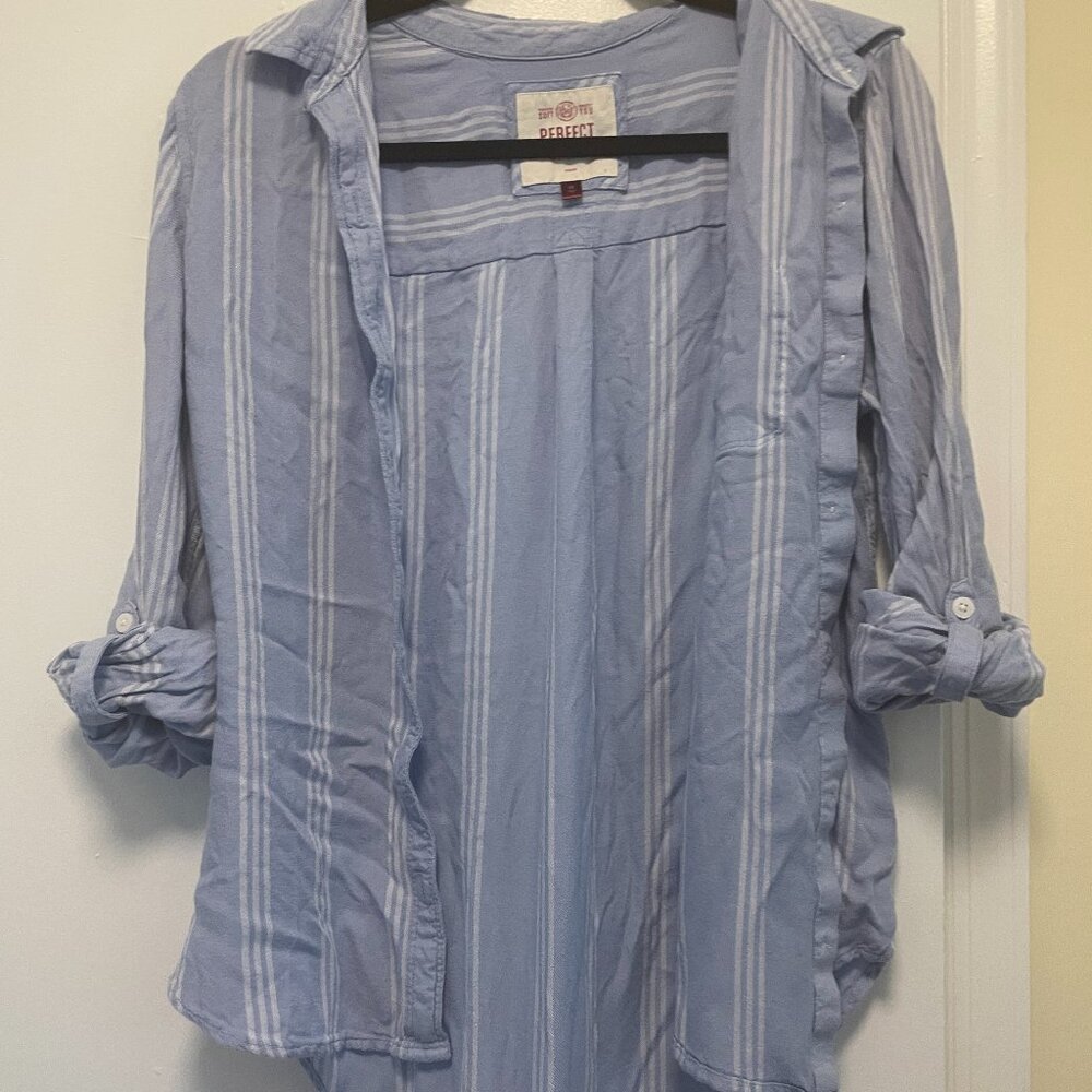Blue Striped Button Down